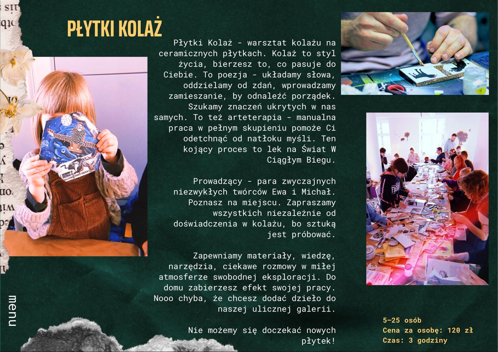 Makieta warsztatu Płytki Kolaż