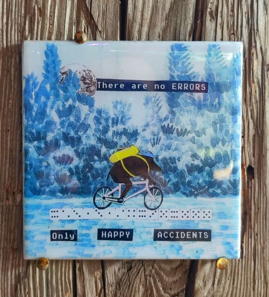 Płytka kolażowa — Only Happy Accidents